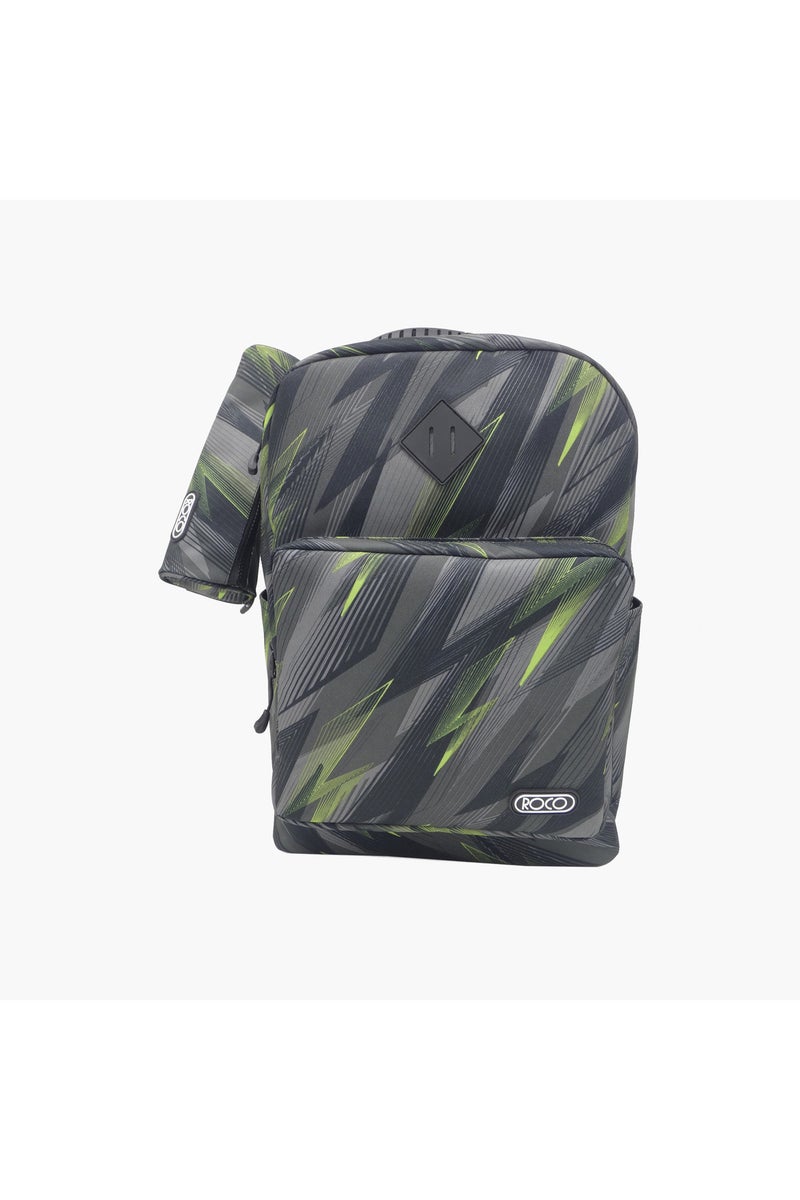 ROCO All-Over Abstract Print Backpack - 17 inches - Image 5